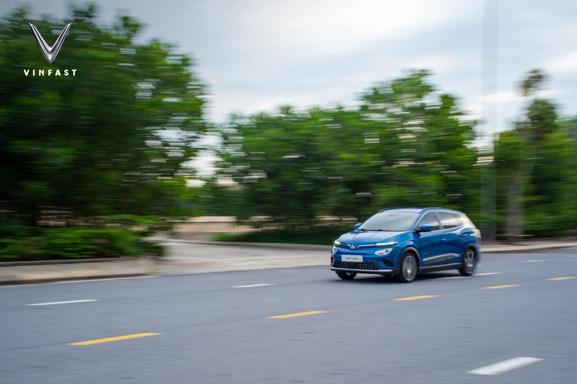 Mẫu xe VinFast VF e34 thực tế