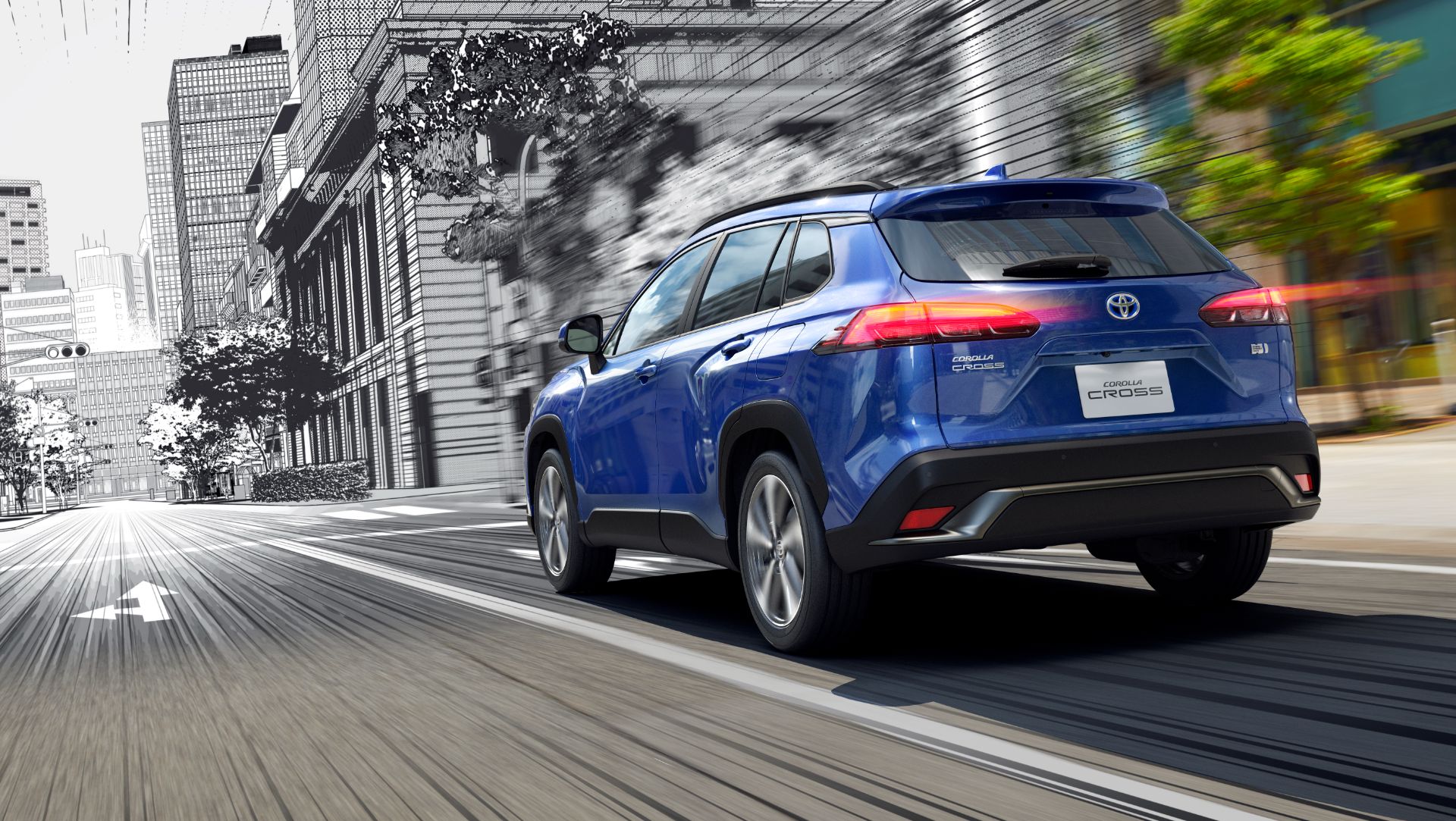 Đuôi xe Toyota Corolla Cross 2022