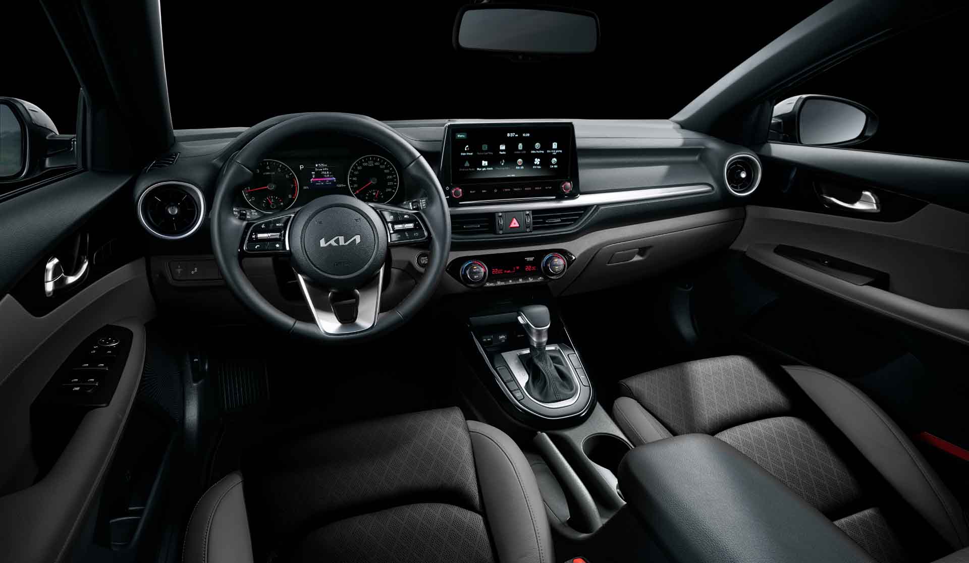 Hàng ghế trước của xe Kia K3 2021