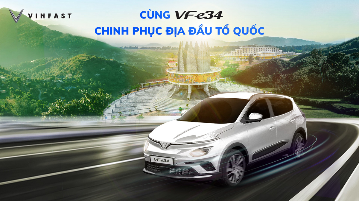 100 xe điện VF e34 sẽ tham gia hành trình “Cùng VF e34 chinh phục địa đầu Tổ quốc”.