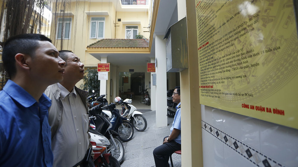 Đăng ký xe ô tô tại công an huyện